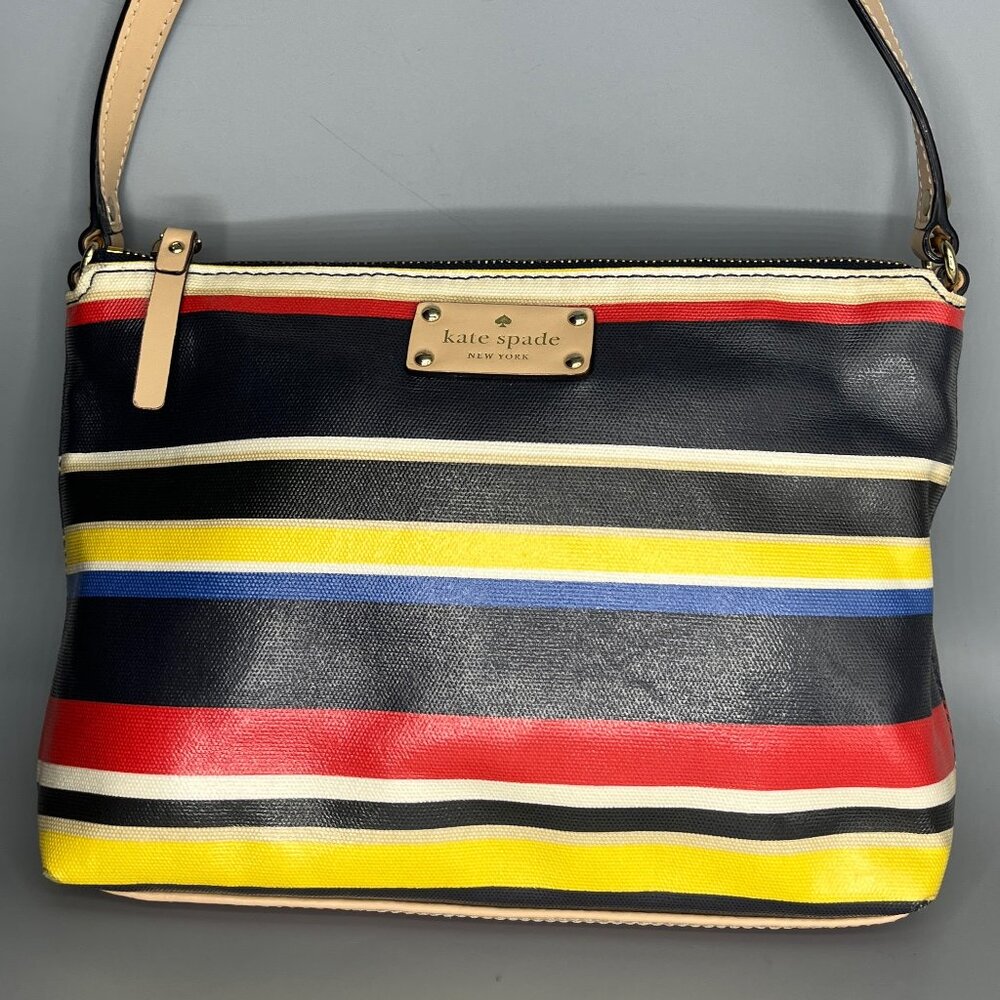 KATE SPADE FOREVER STRIPES HAILEY WESTCHESTER CROSSBODY BAG W/GOLD TONE HARDWARE